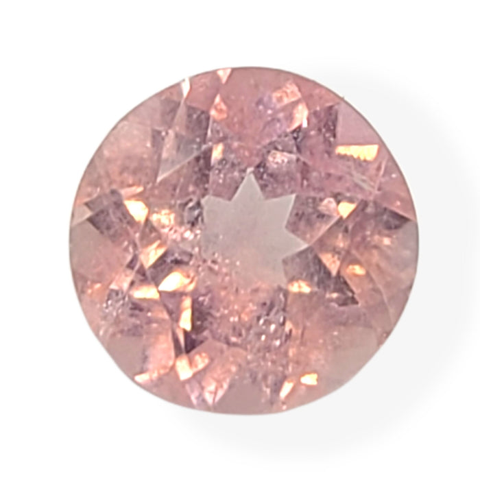 SALE!!!  0.96ct Natural Genuine Brazilian Pink Tourmaline, 6.5mm Round Faceted, SI loose stone