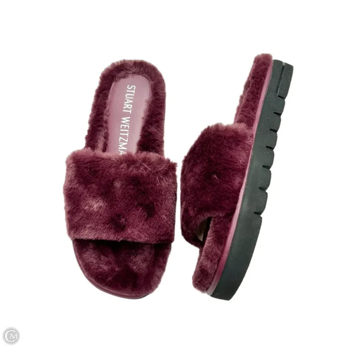 Sandals Designer By Stuart Weitzman In Maroon, Size: 8