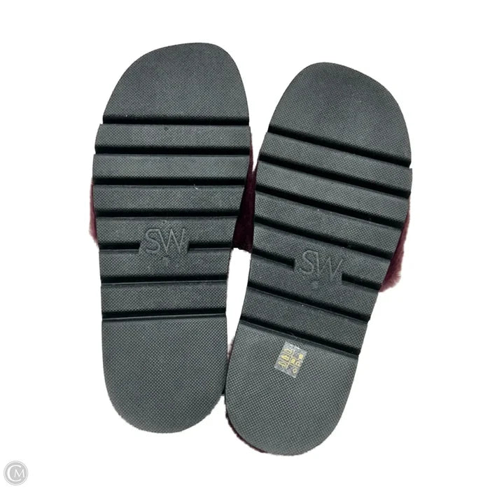 Sandals Designer By Stuart Weitzman In Maroon, Size: 8