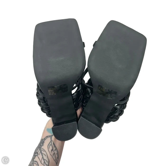 Sandals Heels Stiletto By Fashion Nova In Black, Size: 6.5