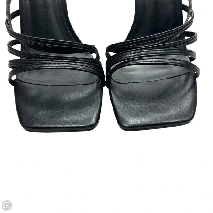 Sandals Heels Stiletto By Journee In Black, Size: 9.5