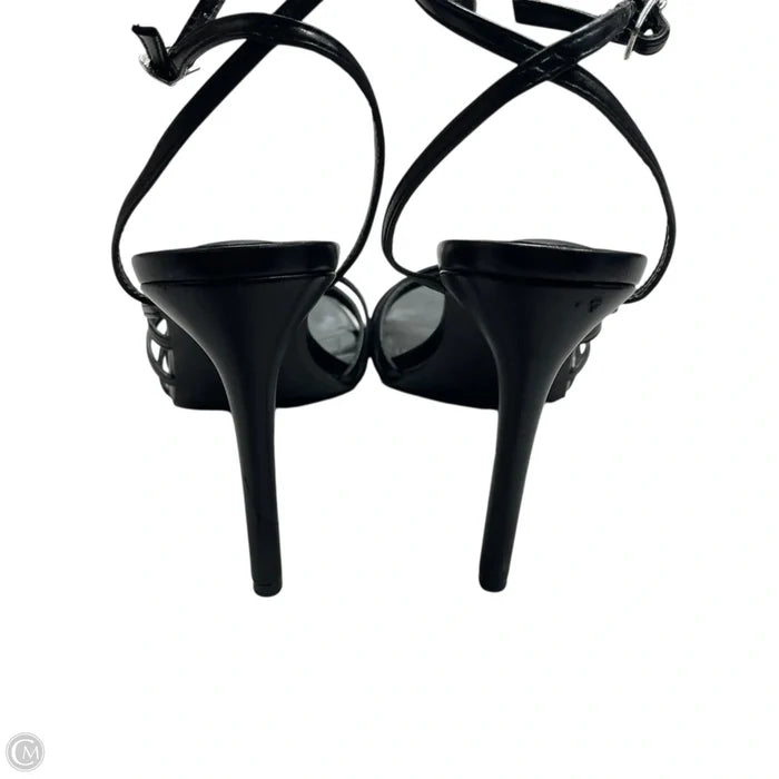 Sandals Heels Stiletto By Journee In Black, Size: 9.5