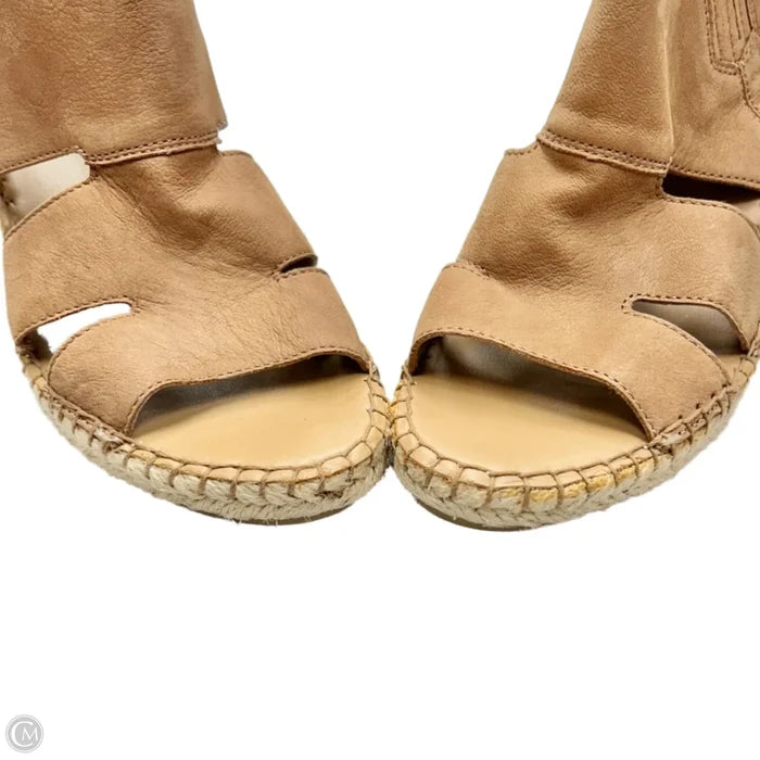Sandals Heels Wedge By Franco Sarto In Brown, Size: 9.5
