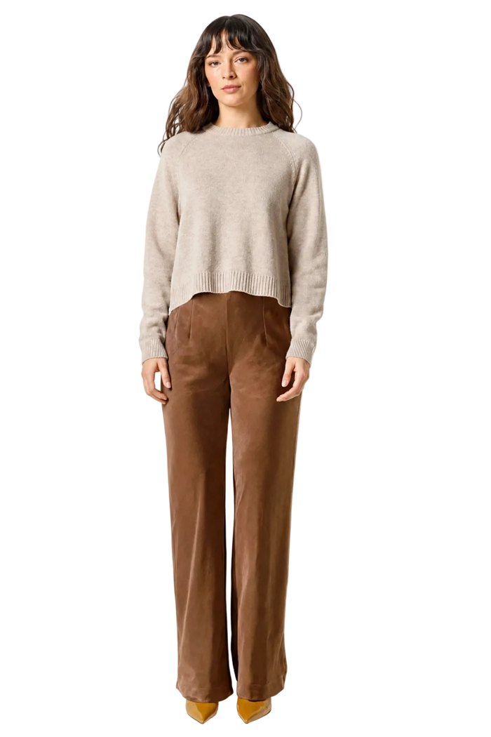 Satin Clean Front Pant