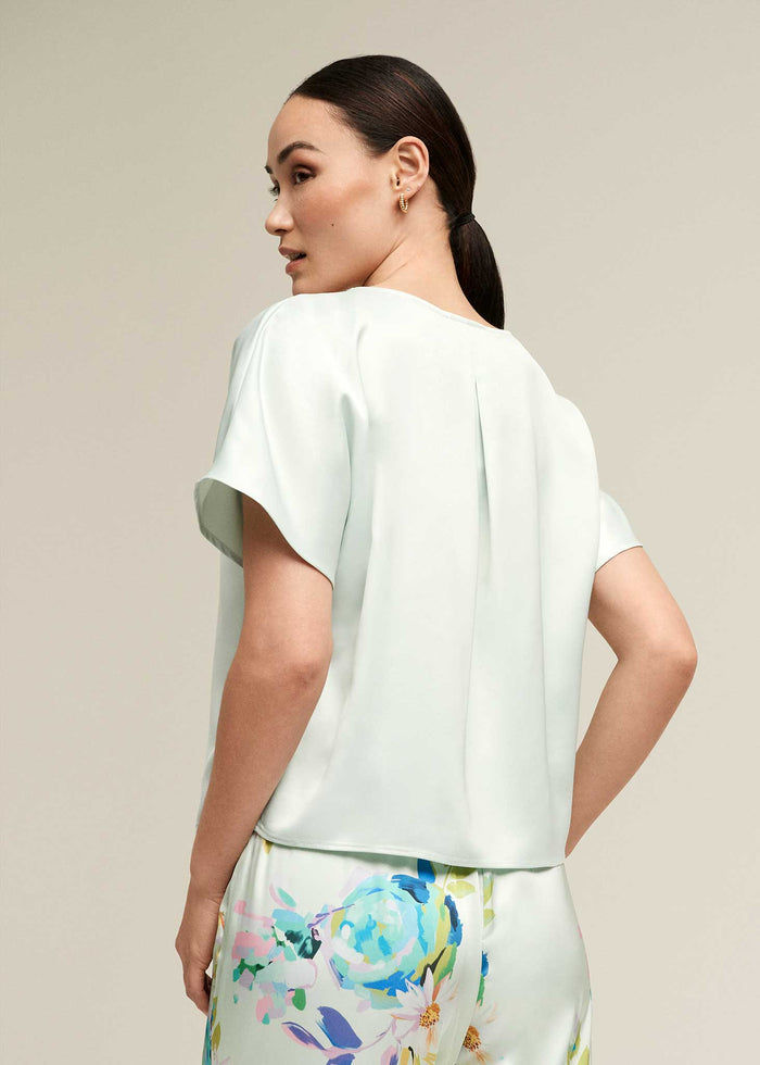 Satin Dolman Blouse