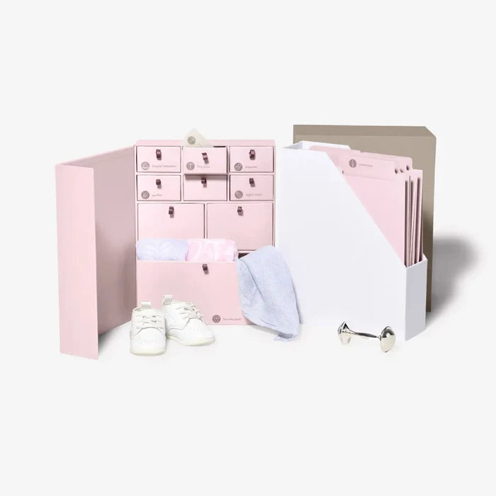 Savor - Deluxe Baby Keepsake Box - Petal Pink