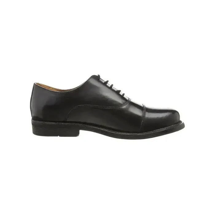 Scimitar Mens Capped Oxford Cadet Parade Black Shoe - John Bull Clothing  from  John Bull Clothing