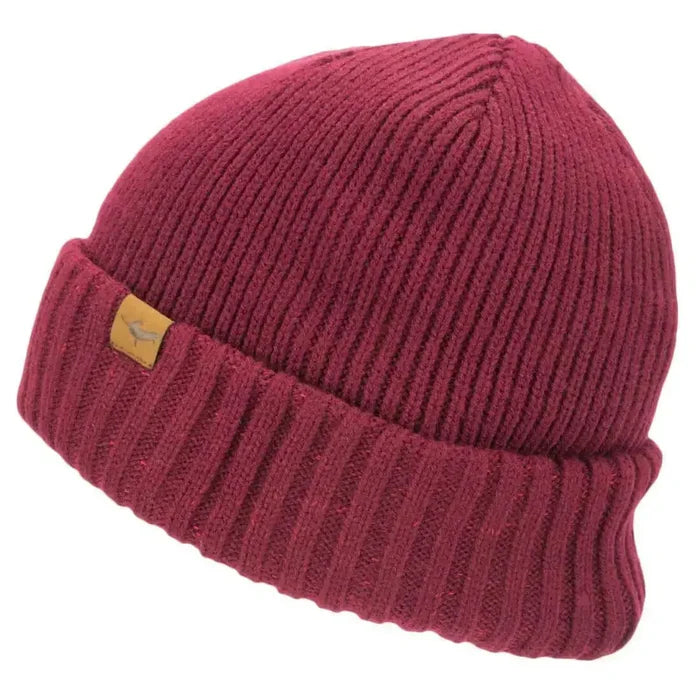 Sealskinz Waterproof Cold Weather Roll Cuff Beanie - John Bull Clothing Red from  John Bull Clothing