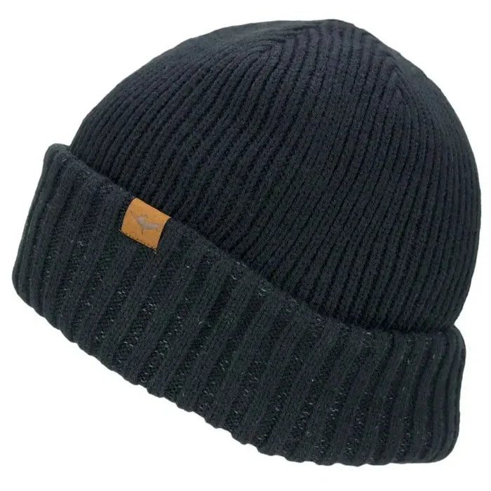 Sealskinz Waterproof Cold Weather Roll Cuff Beanie - John Bull Clothing Black from  John Bull Clothing