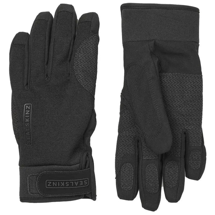 SealSkinz Harling Waterproof All Weather Gloves in all-black, offering protection and grip for hunting and shooting in various conditions.  from  John Bull Clothing