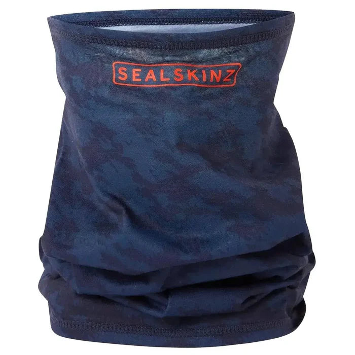 Sealskinz Harpley Water Repellent Neck Snood - John Bull Clothing Navy Camo from  John Bull Clothing