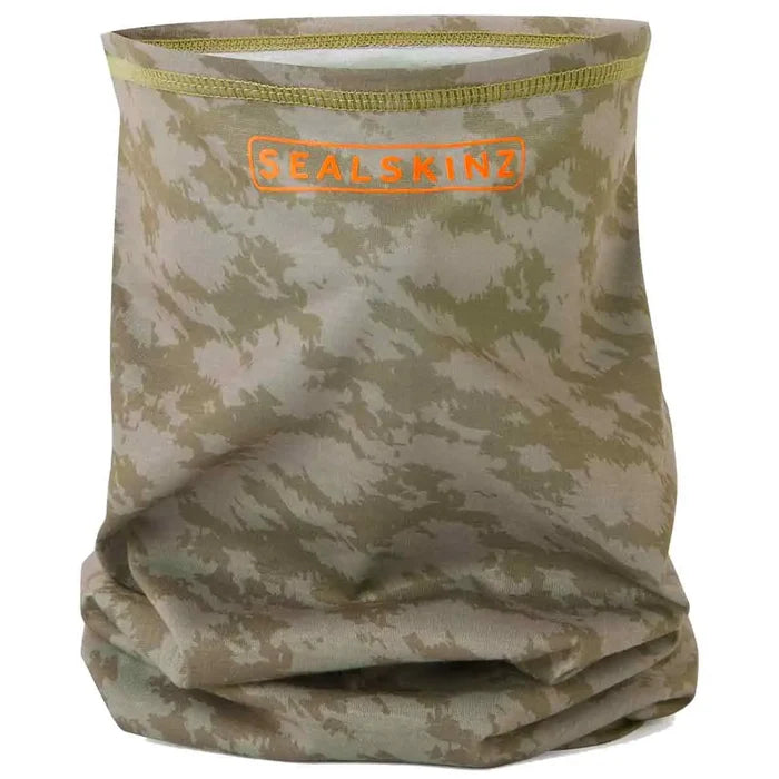 Sealskinz Harpley Water Repellent Neck Snood - John Bull Clothing Beige Camo from  John Bull Clothing