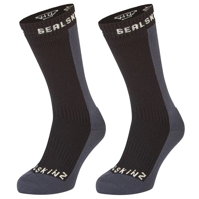 SealSkinz Starston Waterproof Cold Weather Socks - Black Pair Black from  John Bull Clothing