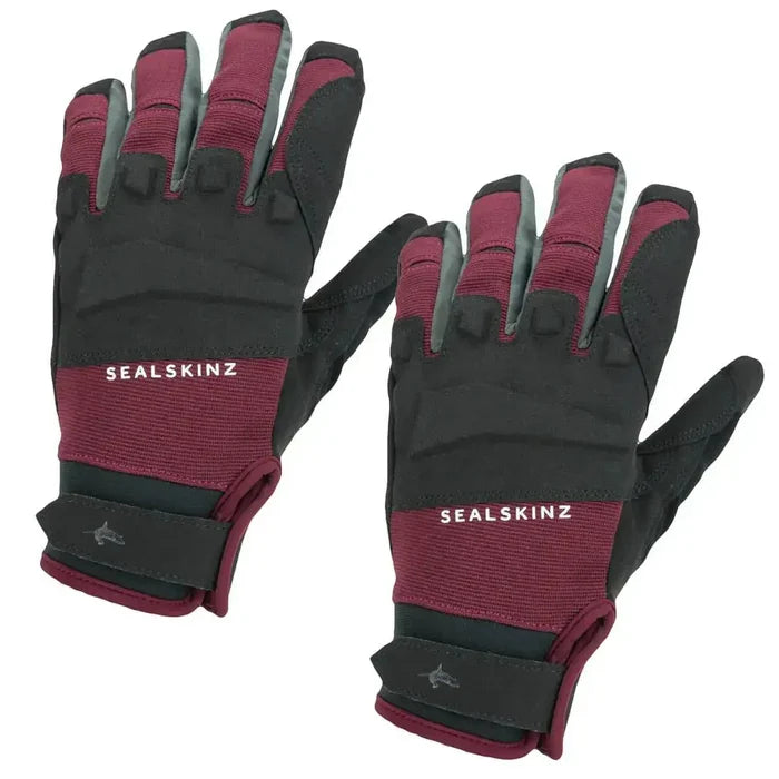 Sealskinz Waterproof All Weather Mountain Bike Glove - John Bull Clothing Red/Black from  John Bull Clothing