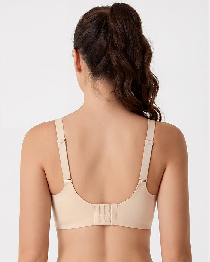 Seamless Deep-V Wireless Support Bra