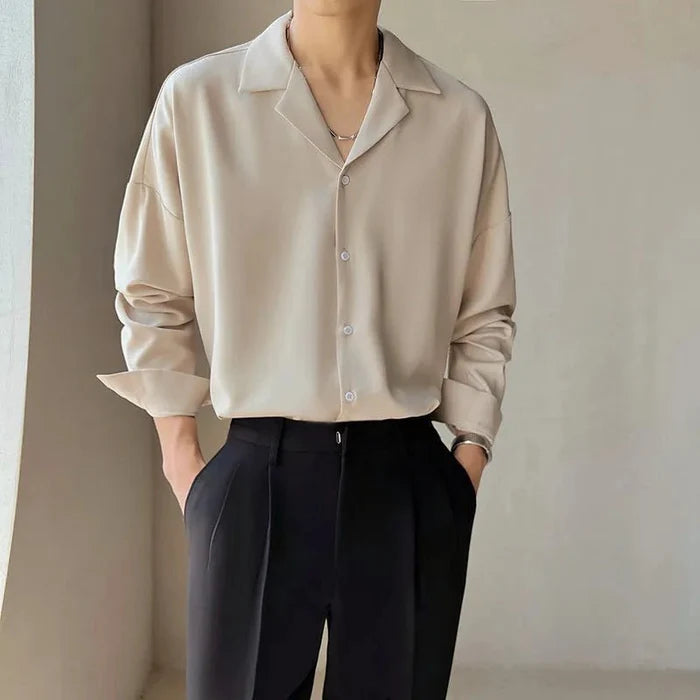 Senior Casual Shirt - AntoniosClothing - apricot