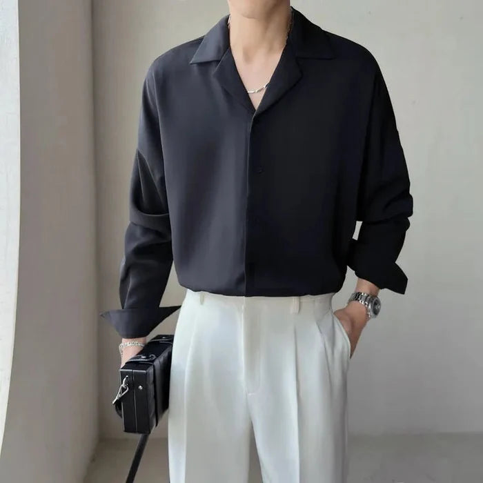 Senior Casual Shirt - AntoniosClothing - black
