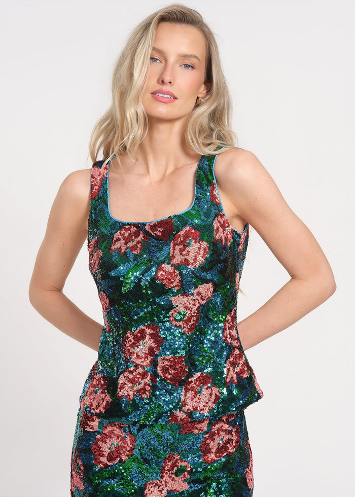 Sequin Sleeveless Top