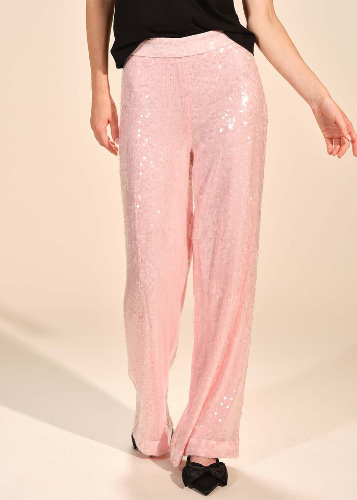 Sequin Wide Leg Pant