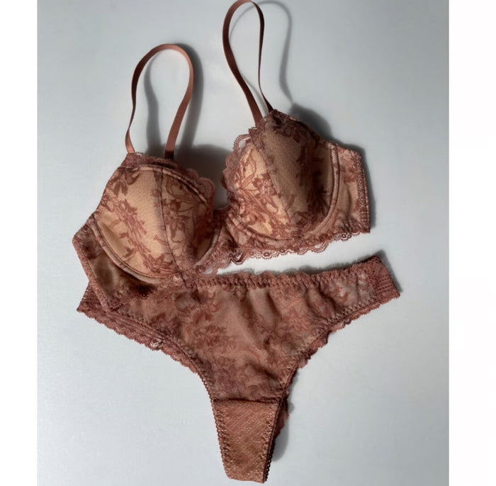 Serruria 3/4 Cup Underwire Bra | Mocha