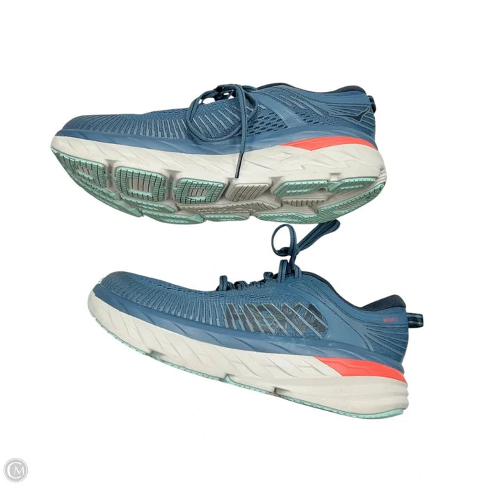 Shoes Athletic By Hoka In Blue & Grey, Size: 9.5