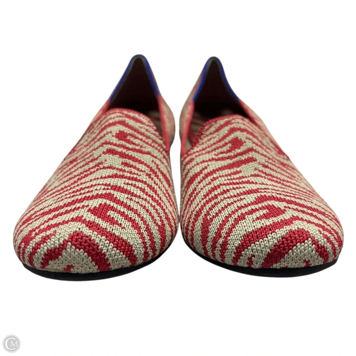 Shoes Flats By Rothys In Red & Tan, Size: 6