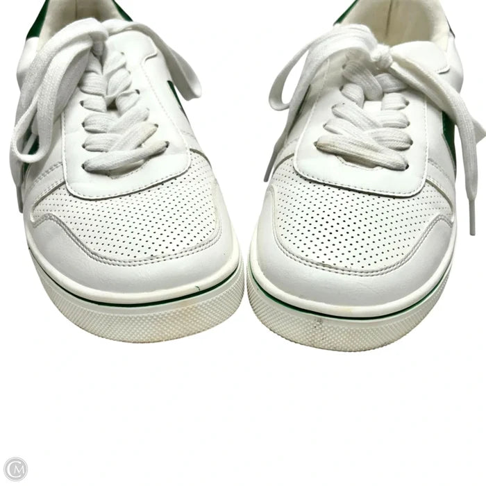 Shoes Sneakers By Mia In Green & White, Size: 8.5