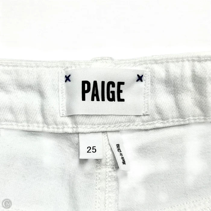 Shorts By Paige In White Denim, Size: 0