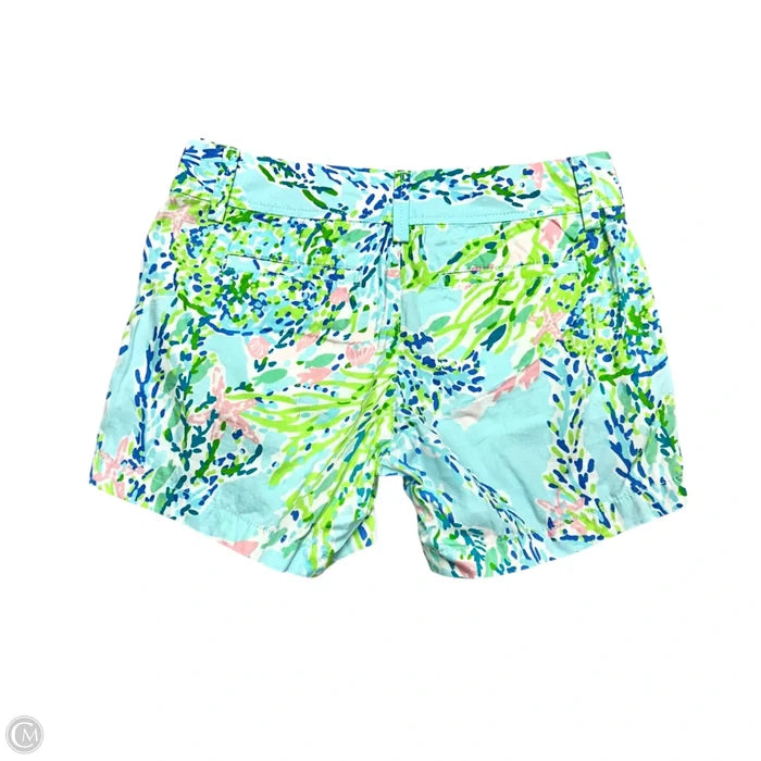 Shorts Designer By Lilly Pulitzer In Blue & Green, Size: Xs