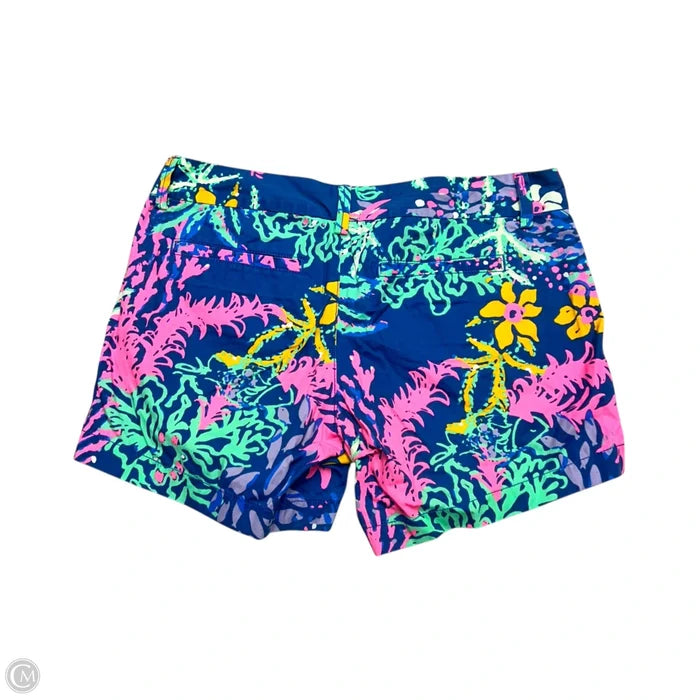 Shorts Designer By Lilly Pulitzer In Blue & Pink, Size: 2