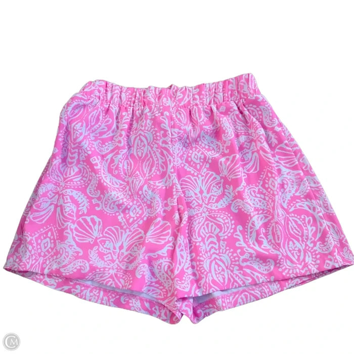 Shorts Designer By Lilly Pulitzer In Pink & White, Size: 0