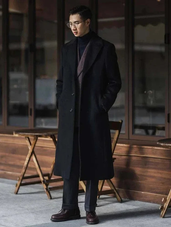 Single breasted trench coat - AntoniosClothing - Black