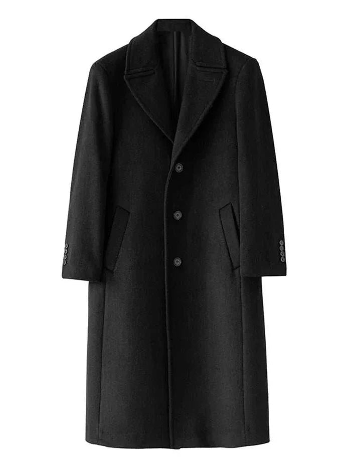 Single breasted trench coat - AntoniosClothing - Black