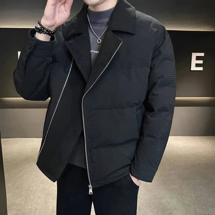 Slim cotton jacket - AntoniosClothing - black