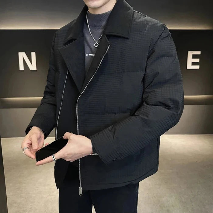 Slim cotton jacket - AntoniosClothing - black