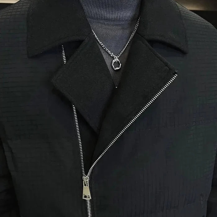 Slim cotton jacket - AntoniosClothing - black