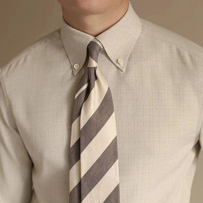 Slim fit business shirt formal and casual elegance - AntoniosClothing - White