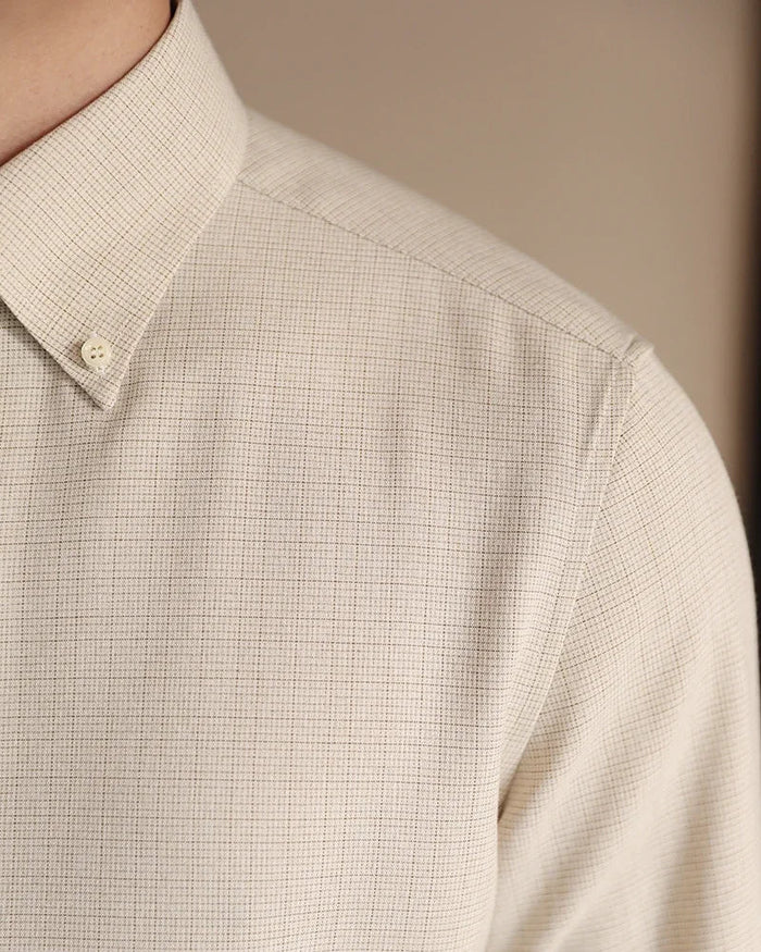 Slim fit business shirt formal and casual elegance - AntoniosClothing - White