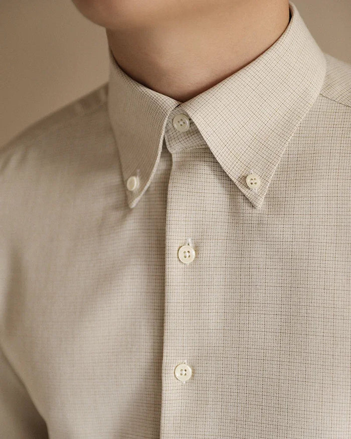 Slim fit business shirt formal and casual elegance - AntoniosClothing - White