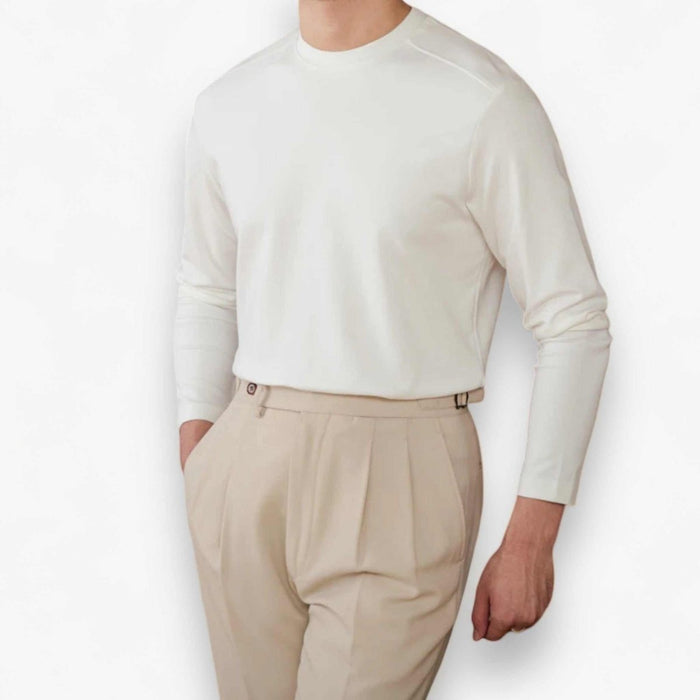Slim fit smart casual premium sweater - AntoniosClothing - Camel