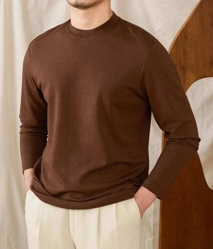 Slim fit smart casual premium sweater - AntoniosClothing - Camel