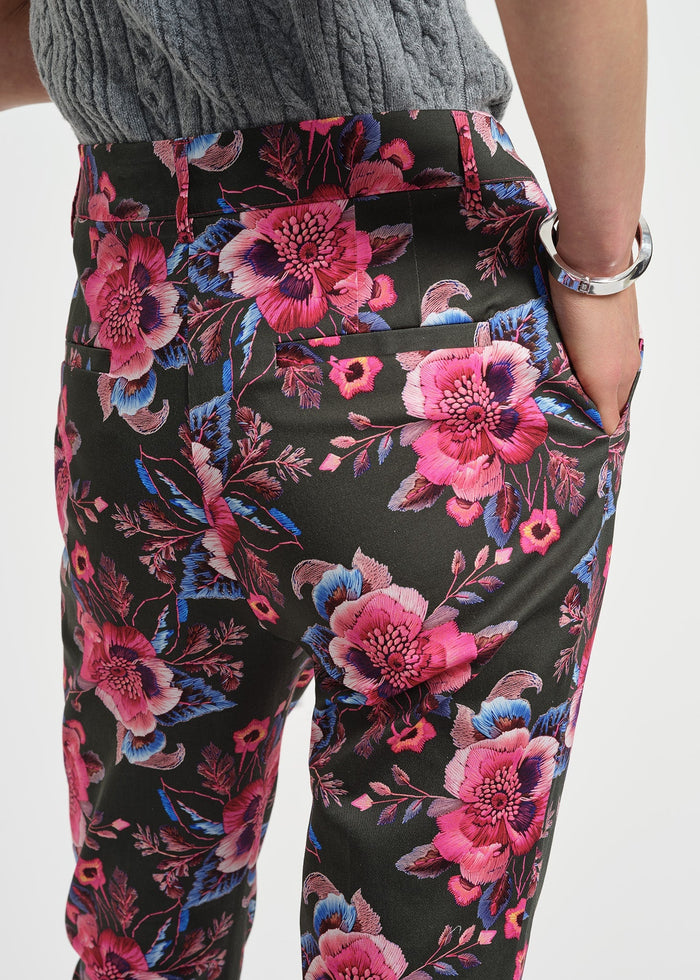 Slim Sateen Ankle Pant