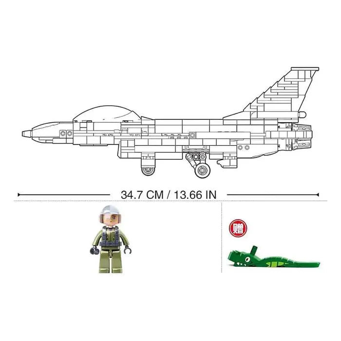 Sluban F16 Falcon Fighter Aircraft Plane Set M38-B0891 - John Bull Clothing  from  John Bull Clothing