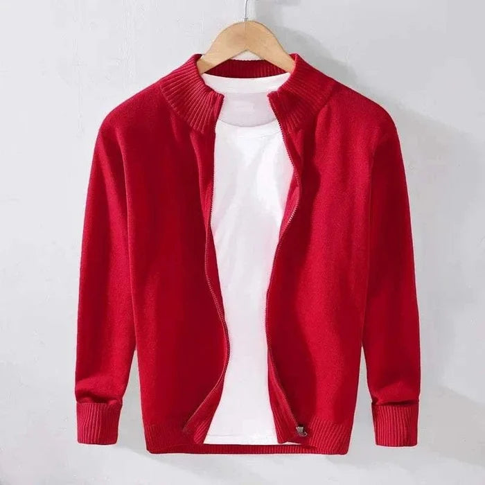 Smart casual cardigan - AntoniosClothing - Red