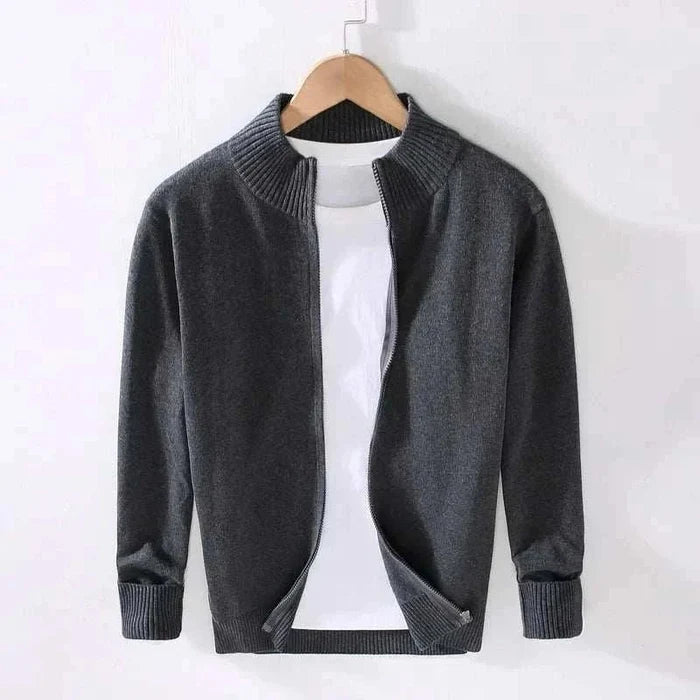 Smart casual cardigan - AntoniosClothing - Black ash