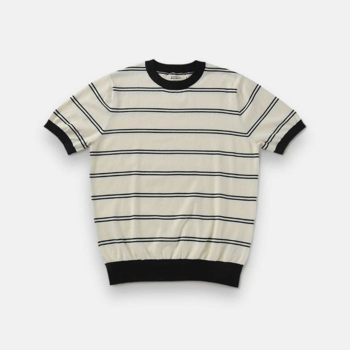 Smart casual striped summer t-shirt - AntoniosClothing - Beige