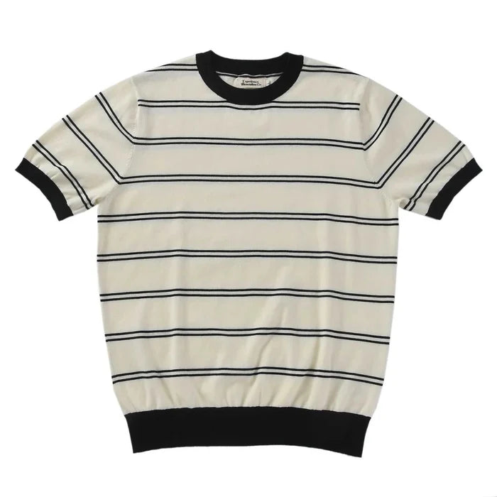 Smart casual striped summer t-shirt - AntoniosClothing - Beige