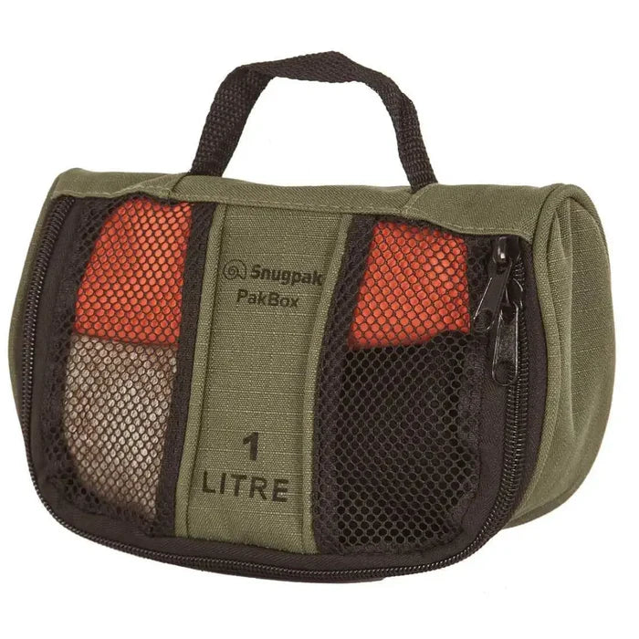Snugpak Pakbox Olive Green Stash Bag - John Bull Clothing 1 Litre from  John Bull Clothing