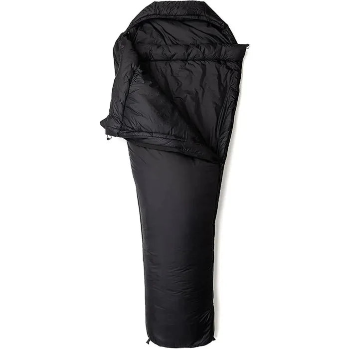 Black Snugpak Softie 10 Harrier Sleeping Bag featuring insulated design and mummy shape for maximum warmth during outdoor adventures. Black from  John Bull Clothing