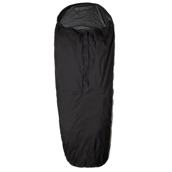 Snugpak Special Forces Waterproof Bivvi Bag WGTE in black, featuring a center zip design for tactical sleeping bag protection in extreme conditions. Black from  John Bull Clothing